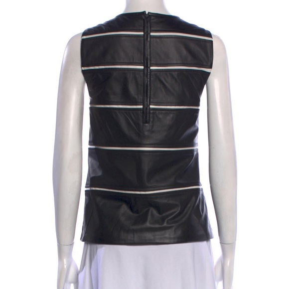 Theory Lamb Leather Top - Picture 3 of 9